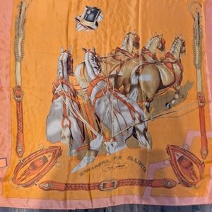 Hermes orange scarf